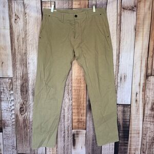 Shockoe Atelier Slim Cotton Stretch Chino Pants Tan Heritage Made USA Waist 38